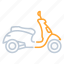 motorbike, motorcycle, scooter, transportation 
