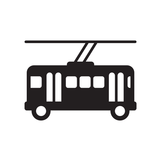 Bus, train, tram, transport, transportation, trolley, trolleybus icon - Free download