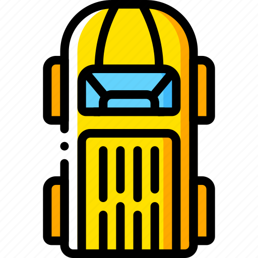 Car, motor, top, transportation, van, vehicle, yellow icon - Download on Iconfinder