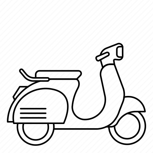 Motorcycle, scooter, transportation, vespa icon - Download on Iconfinder