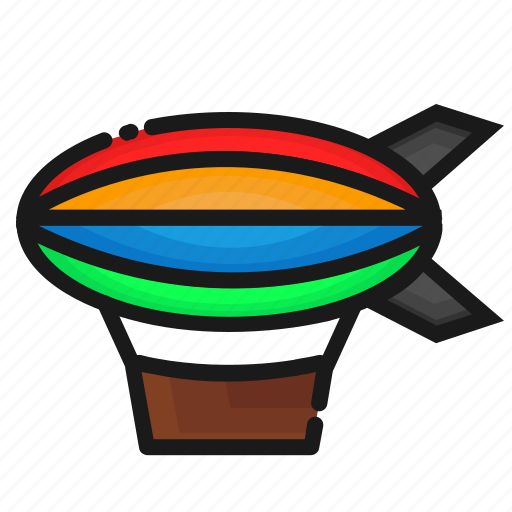Air ballon, air ballon zepelin, transport, transportation icon - Download on Iconfinder