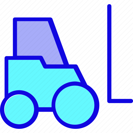 Delivery, forklift, logistics, package, transport, transportation, warehouse icon - Download on Iconfinder