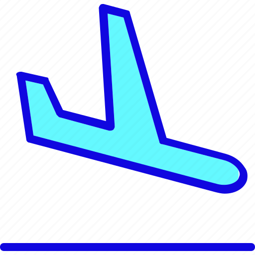 Aircraft, airplane, aviation, landing, transport, transportation, vehicle icon - Download on Iconfinder