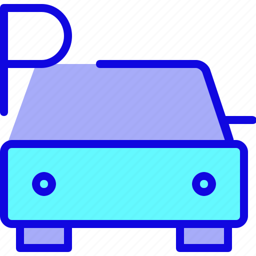 Automobile, car, parking, sign, transport, transportation, vehicle icon - Download on Iconfinder