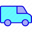 bus, car, delivery, delivery van, transport, transportation, van