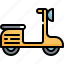 delivery, motocycle, motorbike, scooter, transport, transportation 