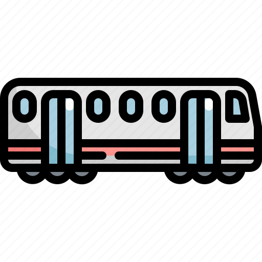 Metro, railway, subway, train, transport, transportation icon - Download on Iconfinder