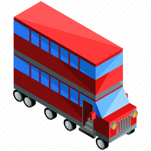 Bus, decker, double, transport, transportation, vehicle icon - Download on Iconfinder