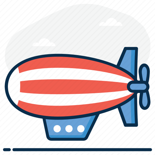 Adventure, air blimp, aircraft, airship, dirigible, fire balloon, parachute airship icon - Download on Iconfinder