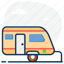 camper van, caravan, conveyance, transport, vanity van
