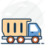 delivery truck, delivery vehicle, dump, dump truck, garbage delivery, logistics, truck 