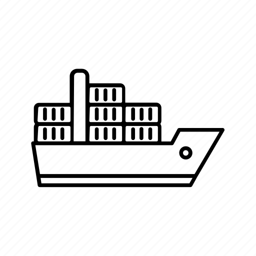 Container ship, transportation, travel, cargo ship, transport, vehicle, ship icon - Download on Iconfinder