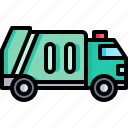 garbage, truck, transportation, trash, car, recycling