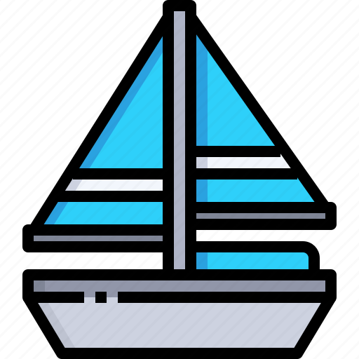 Boat, sail, transportation, sailboat, ship, ferry icon - Download on Iconfinder