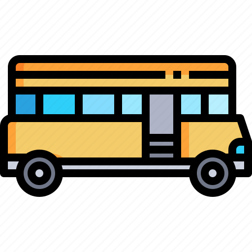 Automobile, transportation, electric, school, public, bus, transport icon - Download on Iconfinder