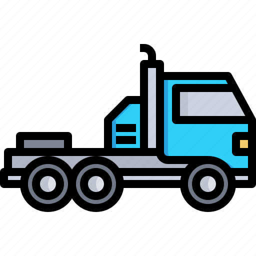 Automobile, truck, cargo, trailer, vehicle icon - Download on Iconfinder