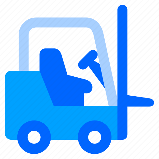 Forklift, lift, truck, transportation, car icon - Download on Iconfinder