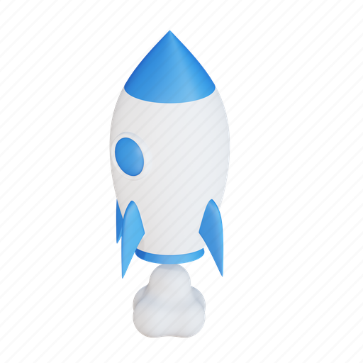 Rocket, startup, astronomy, missile, spaceship, science, space 3D illustration - Download on Iconfinder