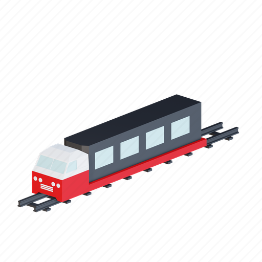 Train, transportation 3D illustration - Download on Iconfinder