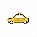 taxi, yellowcab, car, transportation