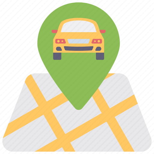 Tracking car, car location, car direction, navigation, gps icon - Download on Iconfinder