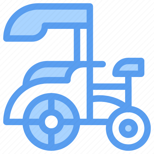 Pedicab, transport, vehicle, transportation icon - Download on Iconfinder