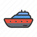 cruiser, ship, boat, sea, transportation