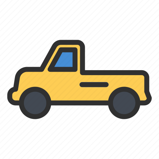 Pickup, truck, flatbed, transport, vehicle icon - Download on Iconfinder
