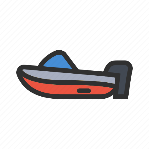 Transportation, speedboat, boat, sea, vehicle icon - Download on Iconfinder