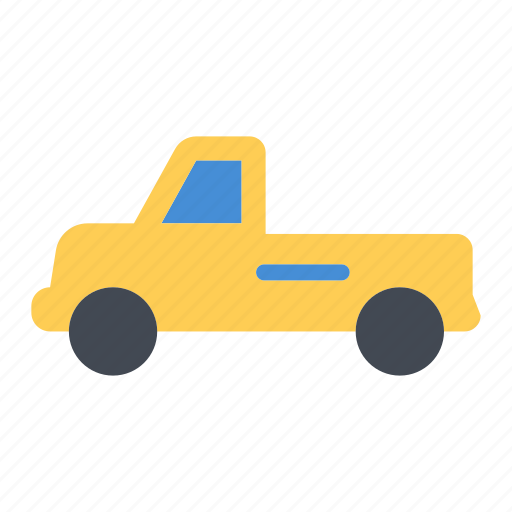 Pickup, truck, flatbed, transport, vehicle icon - Download on Iconfinder