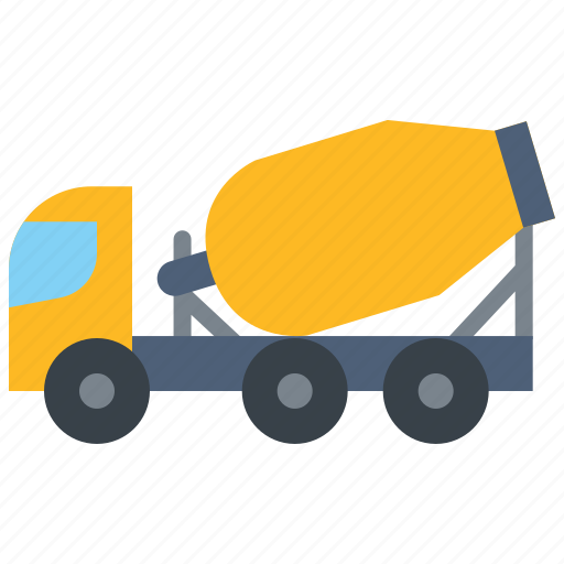 Cement, concrete, truck, industry, vehicle, transport, construction icon - Download on Iconfinder