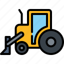 bulldozer, machine, vehicle, excavator, equipment, tractor, heavy