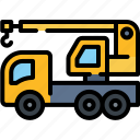 crane, industry, truck, machine, construction, transport, vehicle