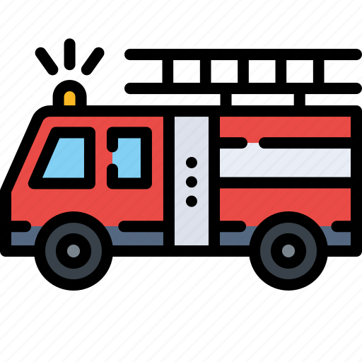 Emergency, car, truck, rescue, fire, safety, firefighter icon - Download on Iconfinder