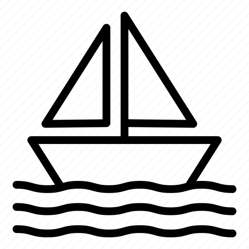 Transportation, sailboat, ship, water, yacht, marine icon - Download on Iconfinder