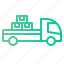 truck, shipping, pickup, package, parcel, transportation 