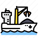 container, ship, shipping, coal