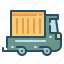 shipping, trailer, truck, van 