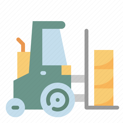 Forklift, logistic, transport, warehouse icon - Download on Iconfinder