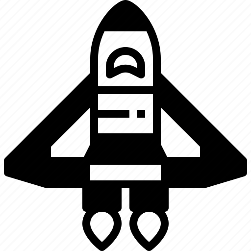 Spaceship, vehicle, spacecraft, rocket, transportation icon - Download on Iconfinder
