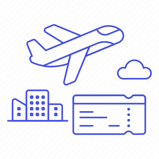 Aircraft, airplane, airport, building, city, flight, plane icon - Download on Iconfinder