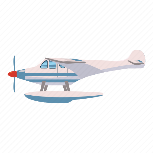Air, aircraft, airplane, aviation, cartoon, coast, hydroplane icon - Download on Iconfinder