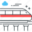 monorail, train, transport, vehicle 