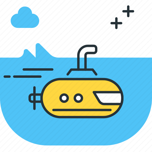 Marine, sub, bathyscaph, submarine, vessel icon - Download on Iconfinder