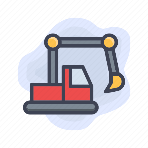 Building, excavator, transport icon - Download on Iconfinder