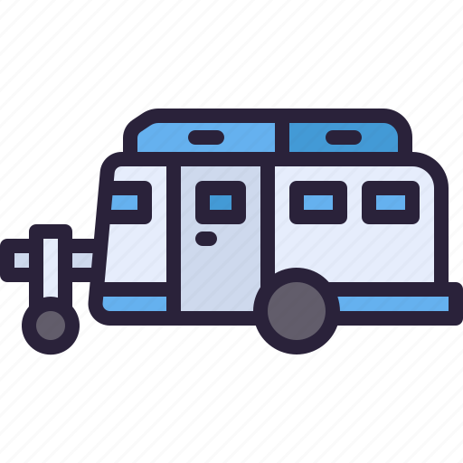Caravan, camping, transportation, holiday, travel icon - Download on Iconfinder