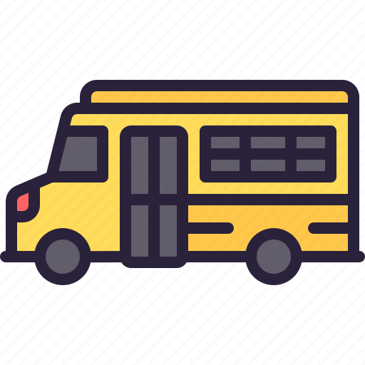 Bus, school, public, transport, vehicle, automobile icon - Download on Iconfinder