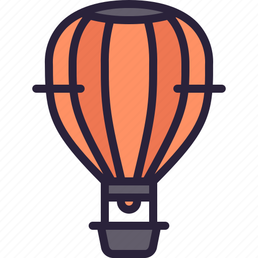 Travel, hot, air, balloon, transportation, trip, flight icon - Download on Iconfinder