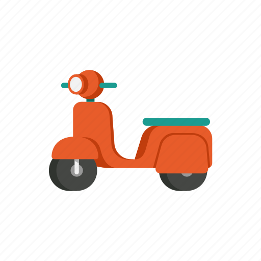 Motor scooter, motorbike, motorcycle, transportation, vehicle icon - Download on Iconfinder