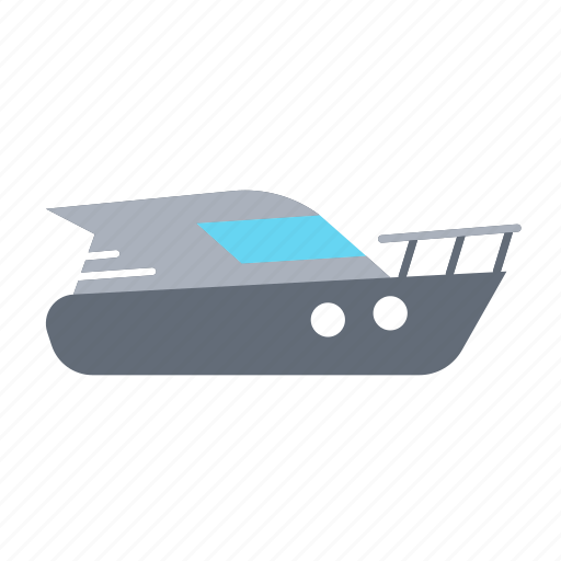 Motorboat, sea, ship, speedboat, transport, travel icon - Download on Iconfinder